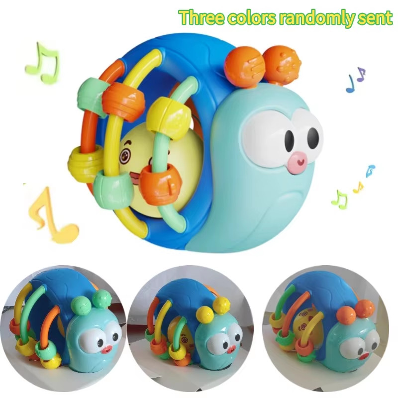 Baby Sensory Grasp Ball Rattle Soft Educational Activity Toy for Toddlers