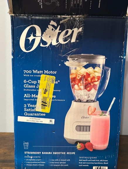 Oster BLSTBC 5 speed blender replacement gray lid and clear cap