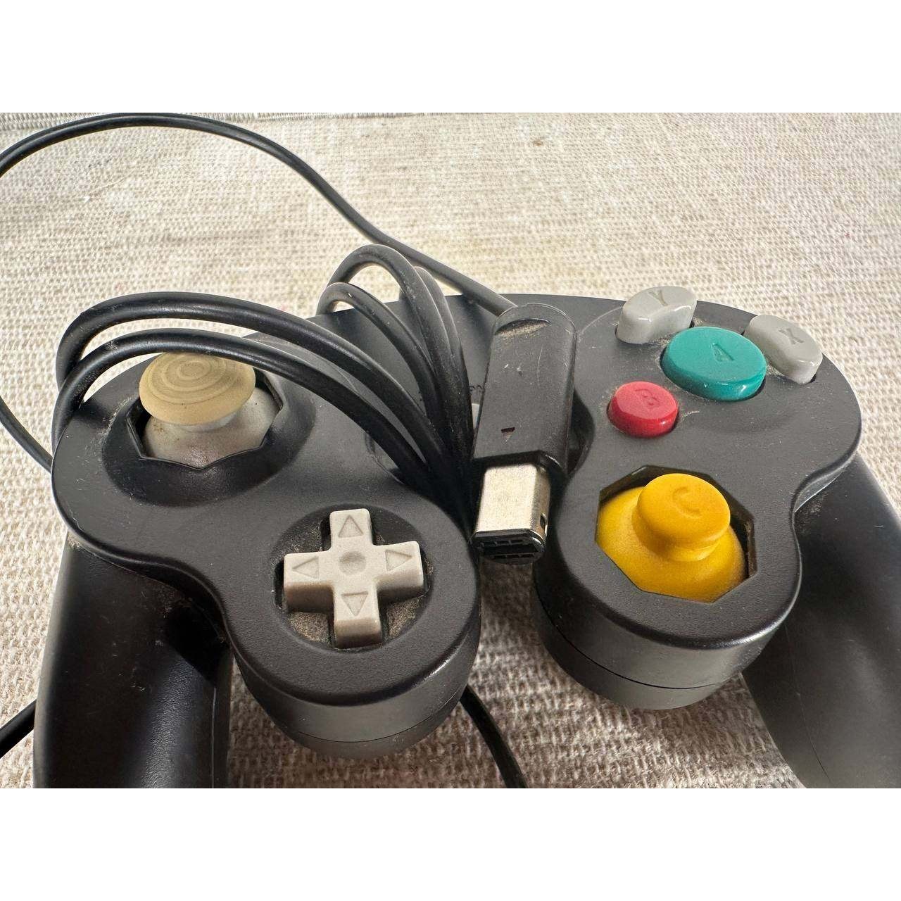 Nintendo GameCube DOL-001 Jet Black Console Bundle with Controller & Power 17-2