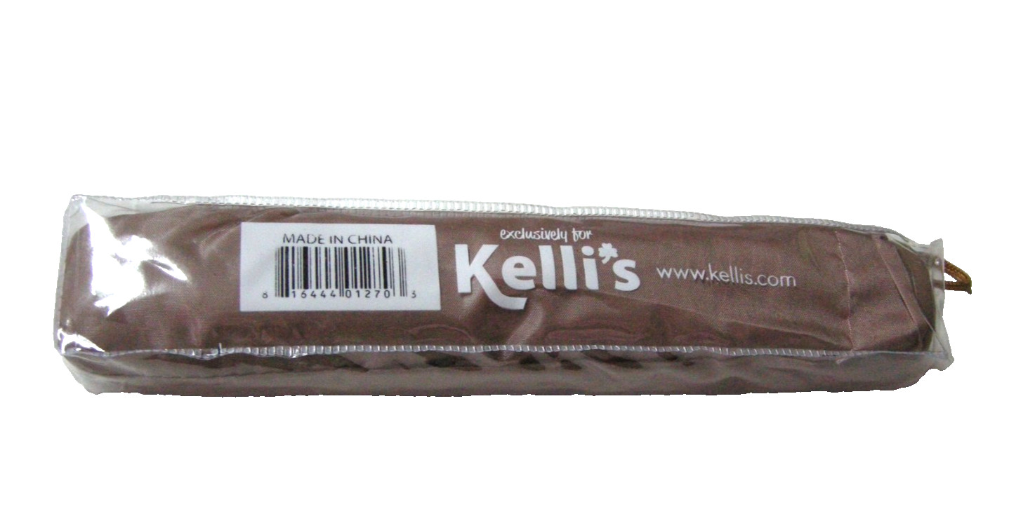 Mini Umbrella By Kelli's, Opens To 42" Arc, Brown, Brand New
