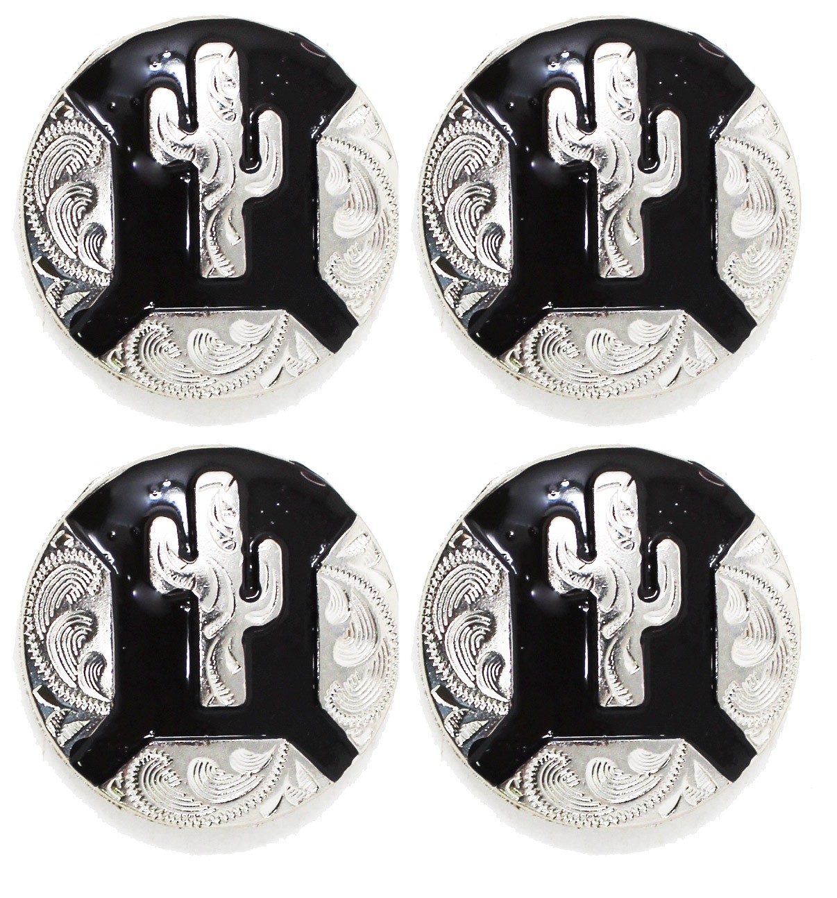 4 Conchos Rhinestone Horse Saddle Western Rodeo Bridle Cactus CO435