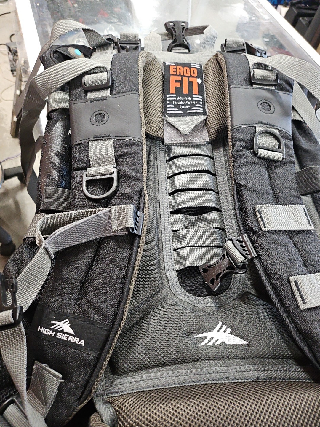 High Sierra Explorer 55 Hiking Backpack Orange And Black