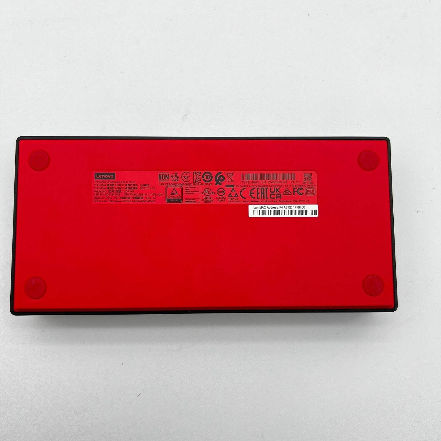 LENOVO ThinkPad Universal USB-C Dock Docking Station