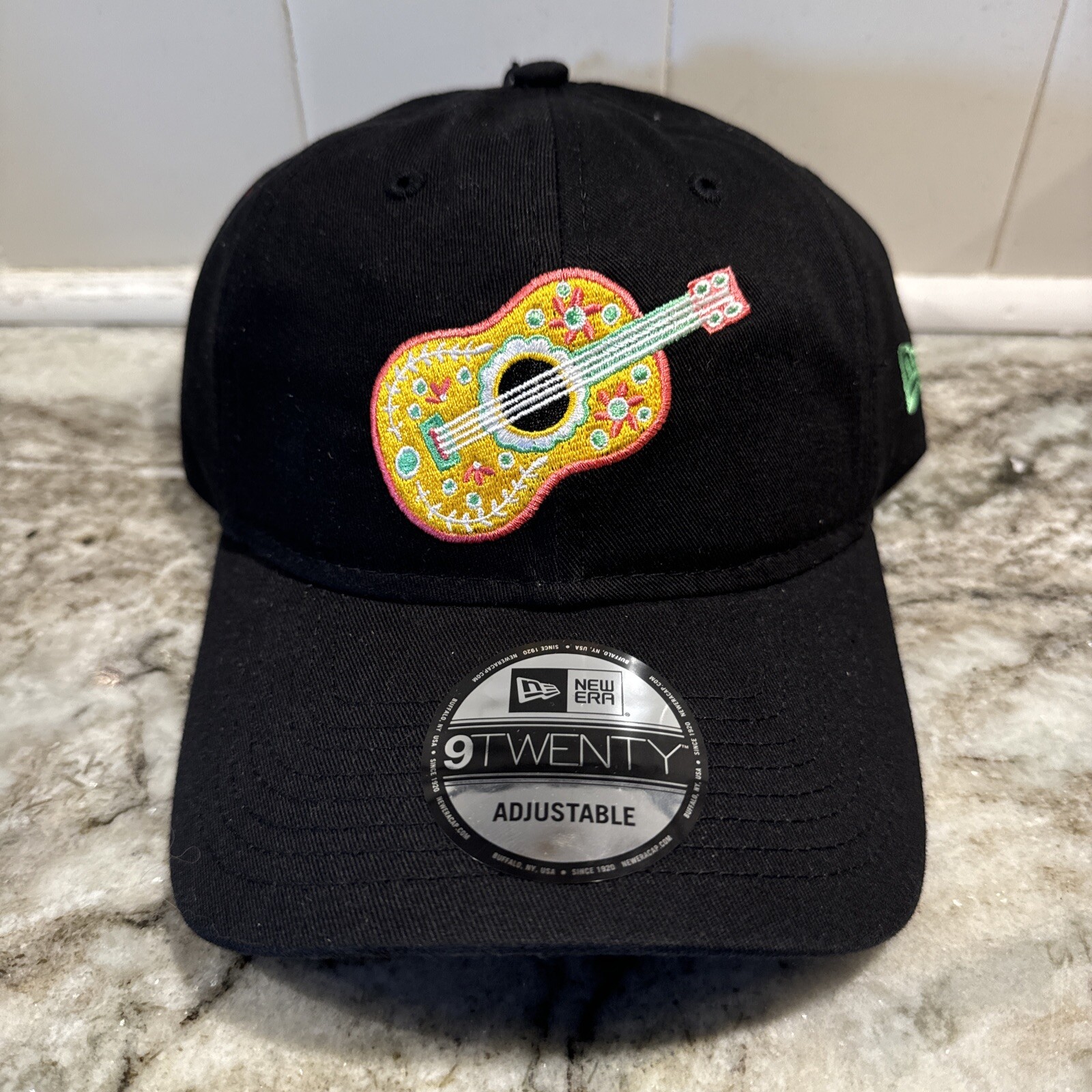 New Era 9TWENTY Corpus Christi Hooks “Cumbias” Guitar Logo Adjustable Black Hat