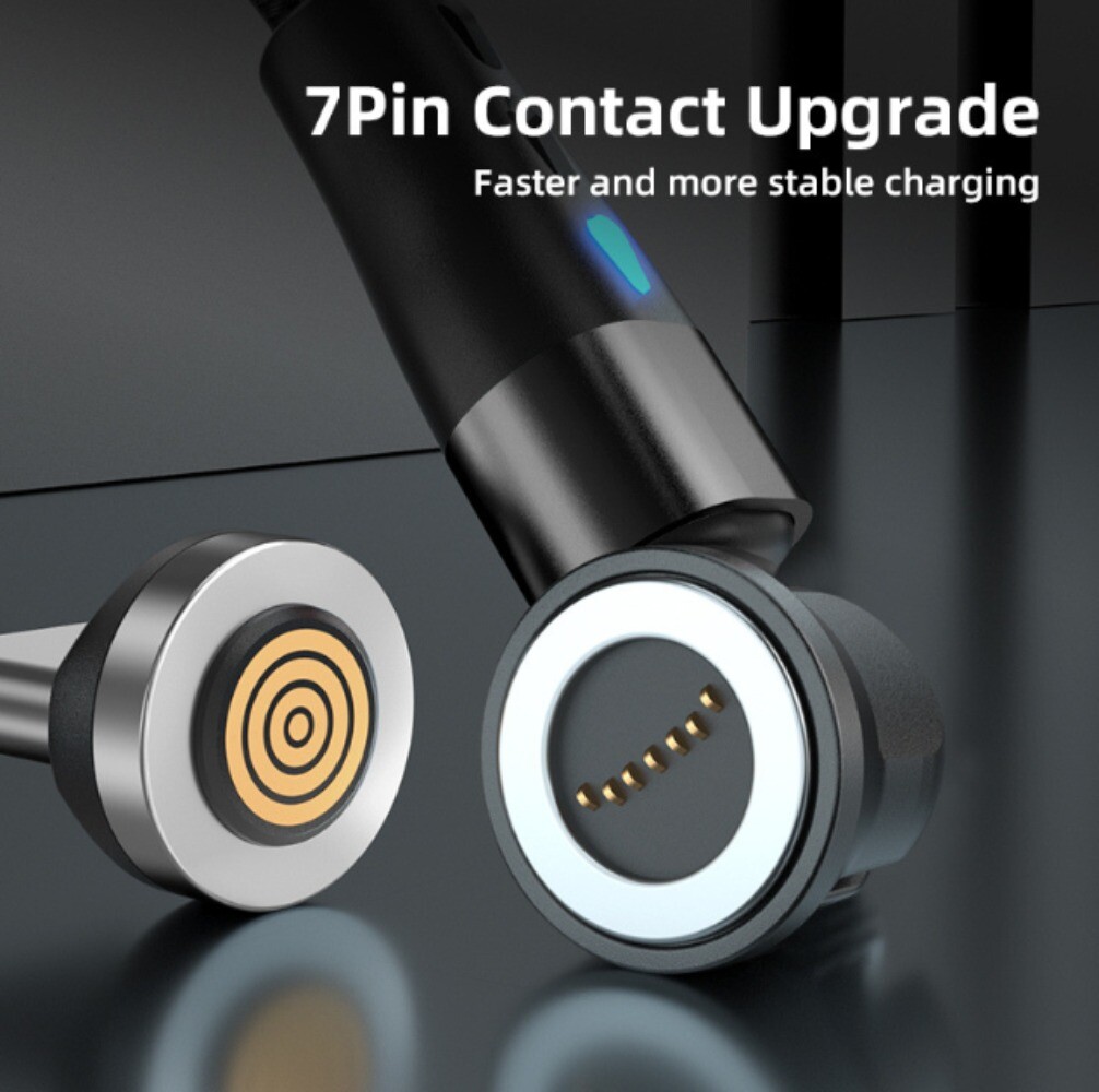3 PACK Magnetic Phone Charger Fast Charging Cable For Micro USB/Type C/ iPhone