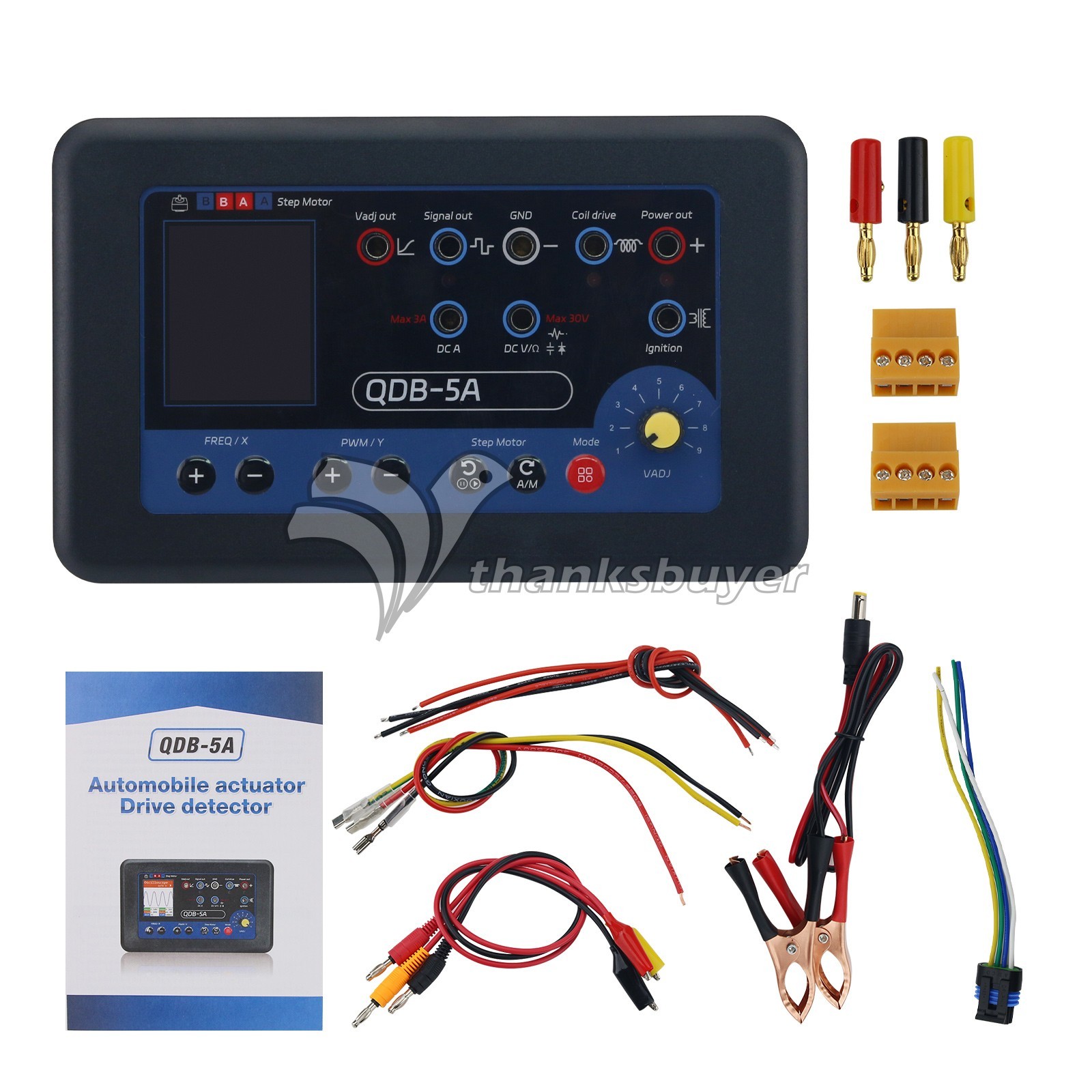 QDB-5A Auto Actuator Drive Detector 100W Motor Ignition Coil PWM DC9-26V
