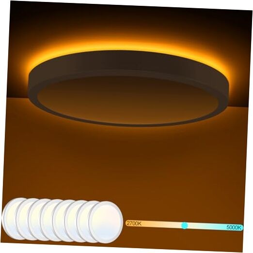 8PACK Flush Mount Ceiling Light Fixtures with 7.5Inch-8Pack(Night Light) White