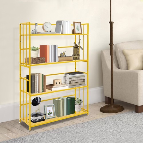 Modern Book Shelf, Book Storage Rack, 4-tier Book Storage Rack with 4 Tiers