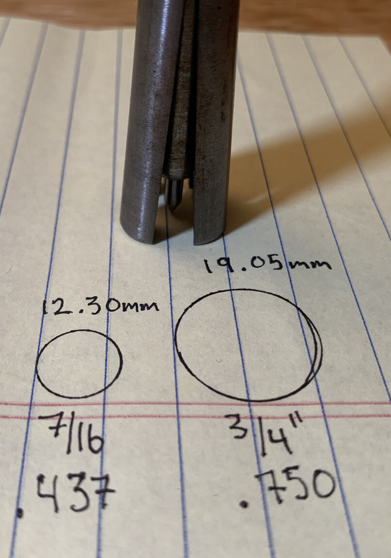 3 pcs Expanding Transfer Punch Set (1/4" - 3/4" Dia)