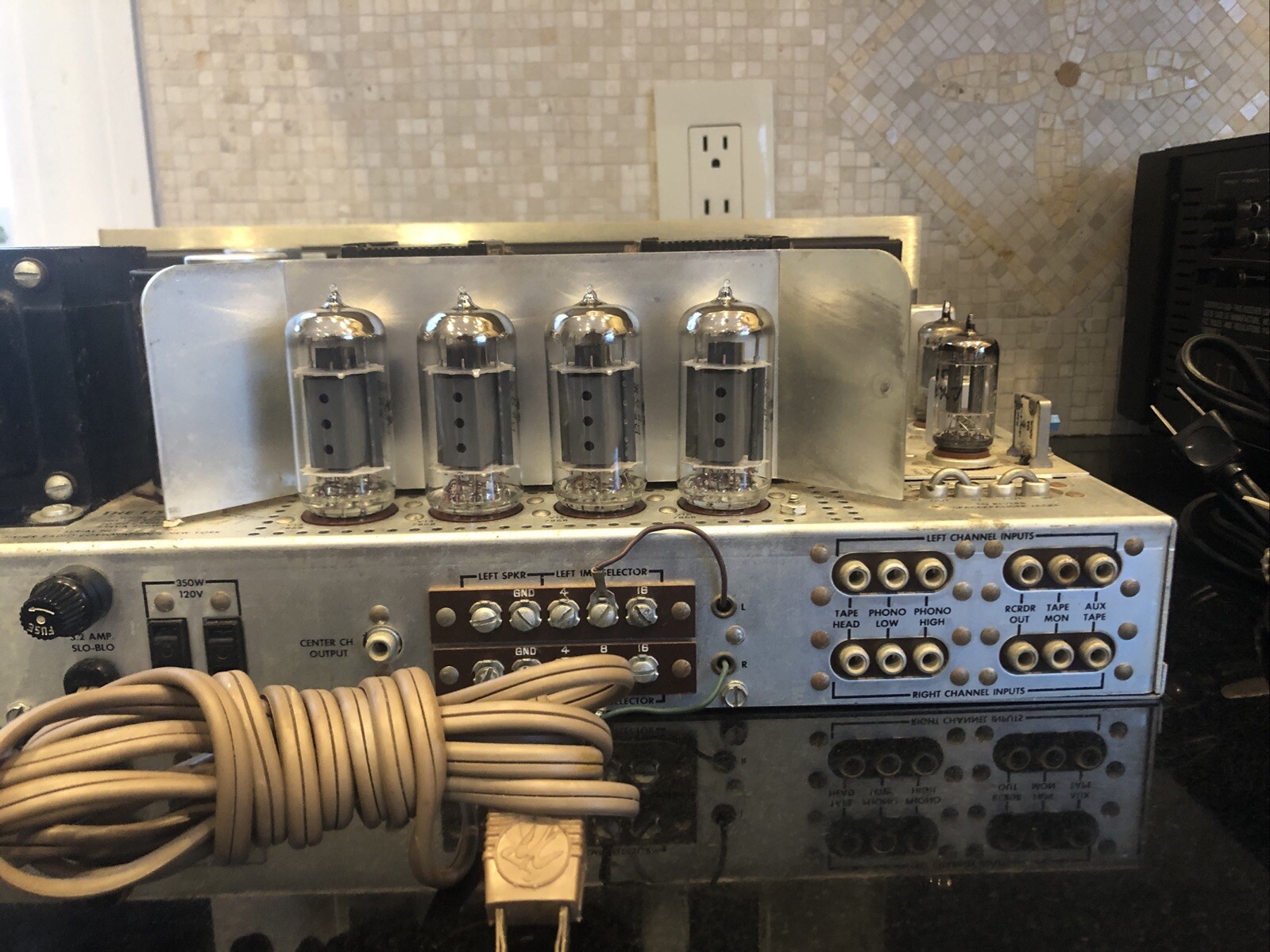 FISHER 400 FM Multiplex Tube Receiver Amplifier Perfect Working Condition #37648