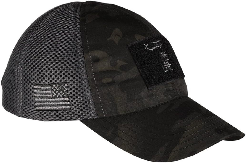 Nine Line Kryptek American Made Mesh Back Hat with Drop Dark Multicam
