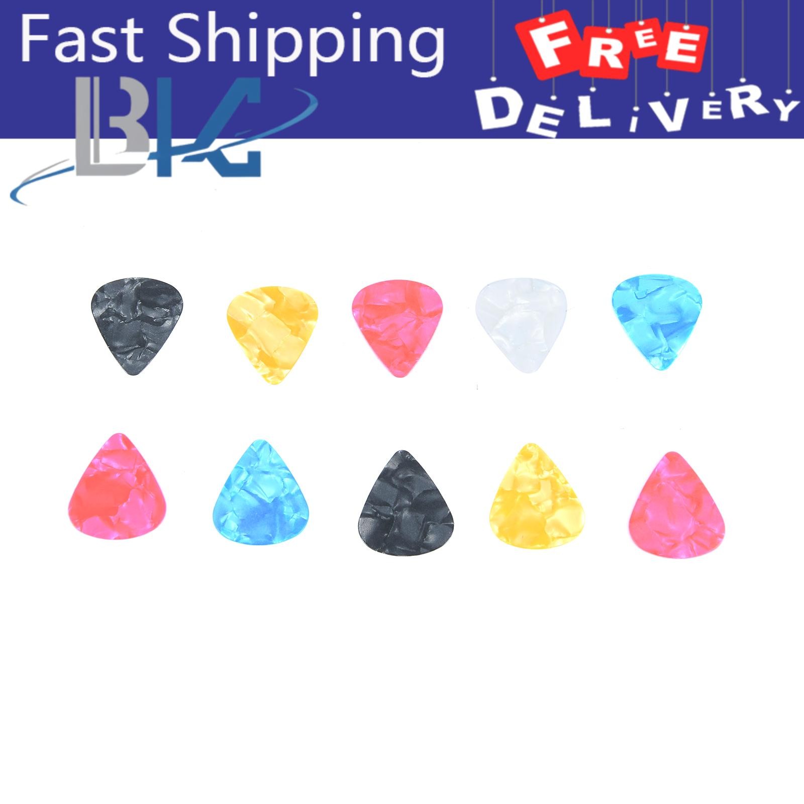 100PCS Acoustic Bulk Guitar Pick Picks Plectrum Celluloid Electric Smooth 0.46mm