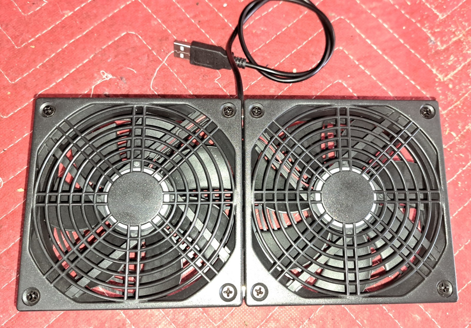 Bitcoin Hash / Circuit Board Repair Cooling Base. Dual 12cm USB cooling fan dock