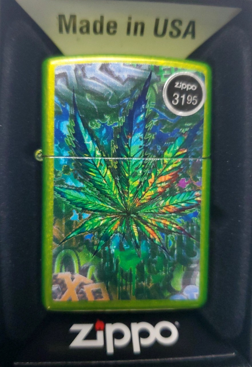 Zippo Lighter, Street Art Design Cannabis NEW 46846 #99