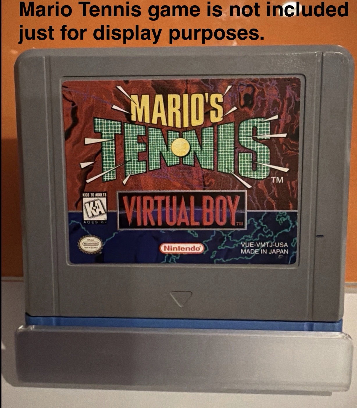 Virtual Boy Cartridge (2) Display Stand, ,3D Printed