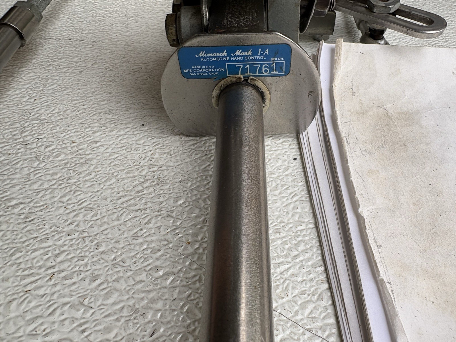 MPS handicap driver hand controls