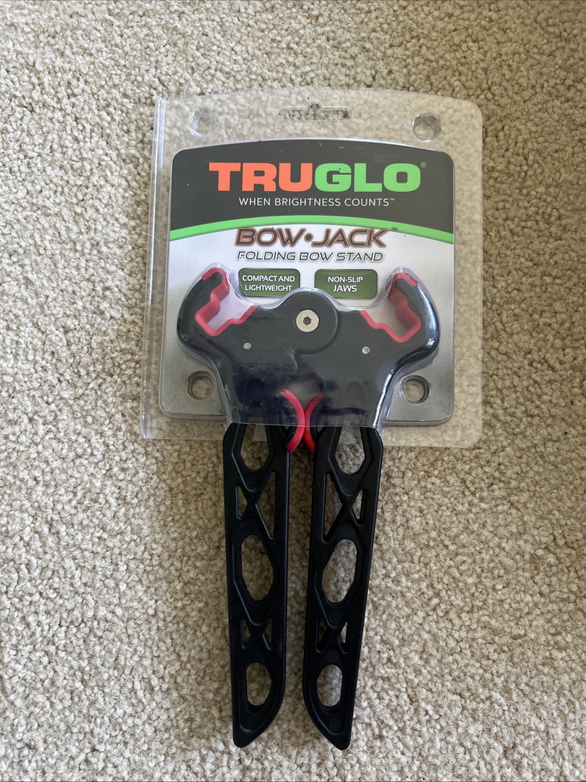 TruGlo Bow Jack Folding Stand Lightweight Portable Bow Support for Archery