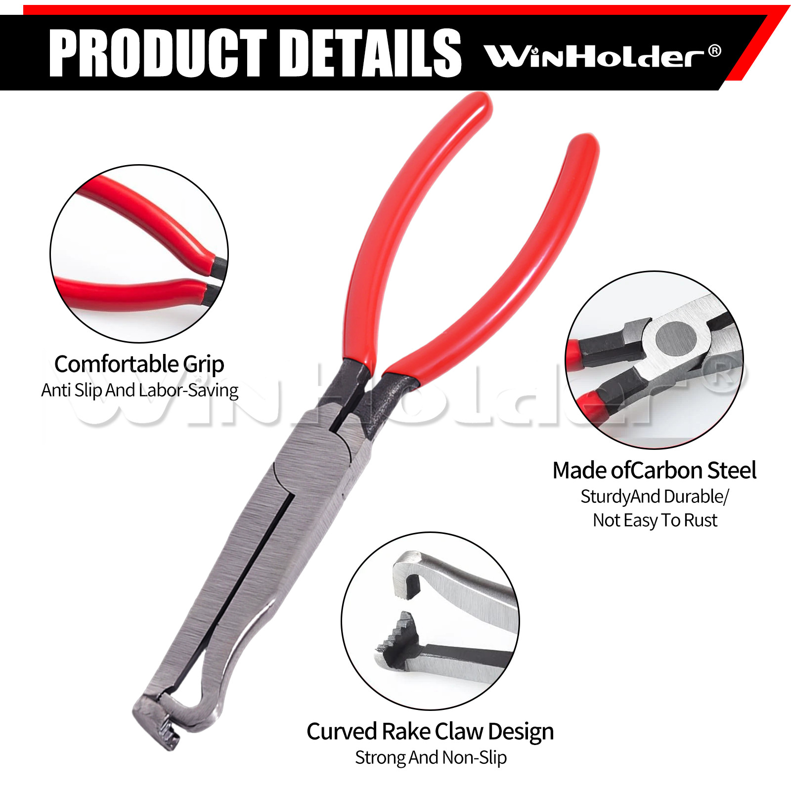4pc Electrical Disconnect Pliers 60° Automotive Electrical Connector Separator