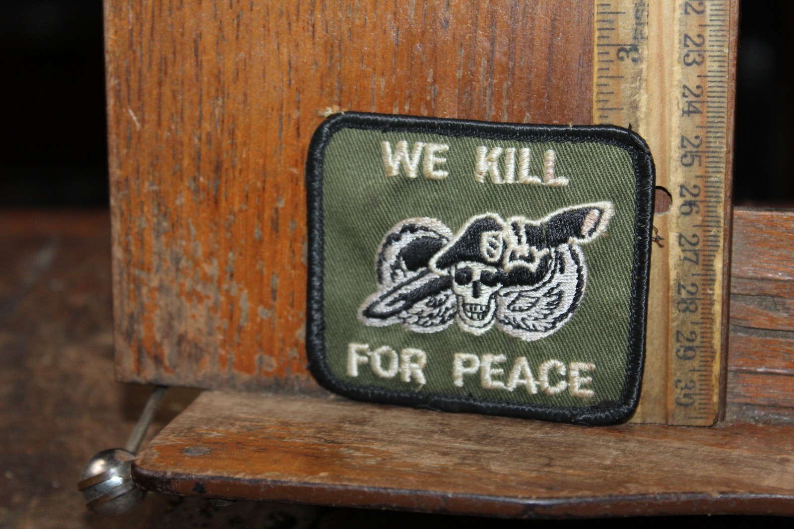 US Army Military Patch We Kill For Peace