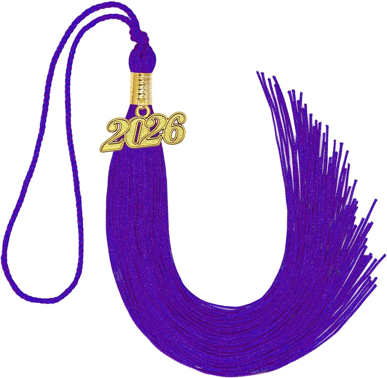 2026 Tassel Graduation Purple Graduation Tassel 2026 with Date Charm (Purple)