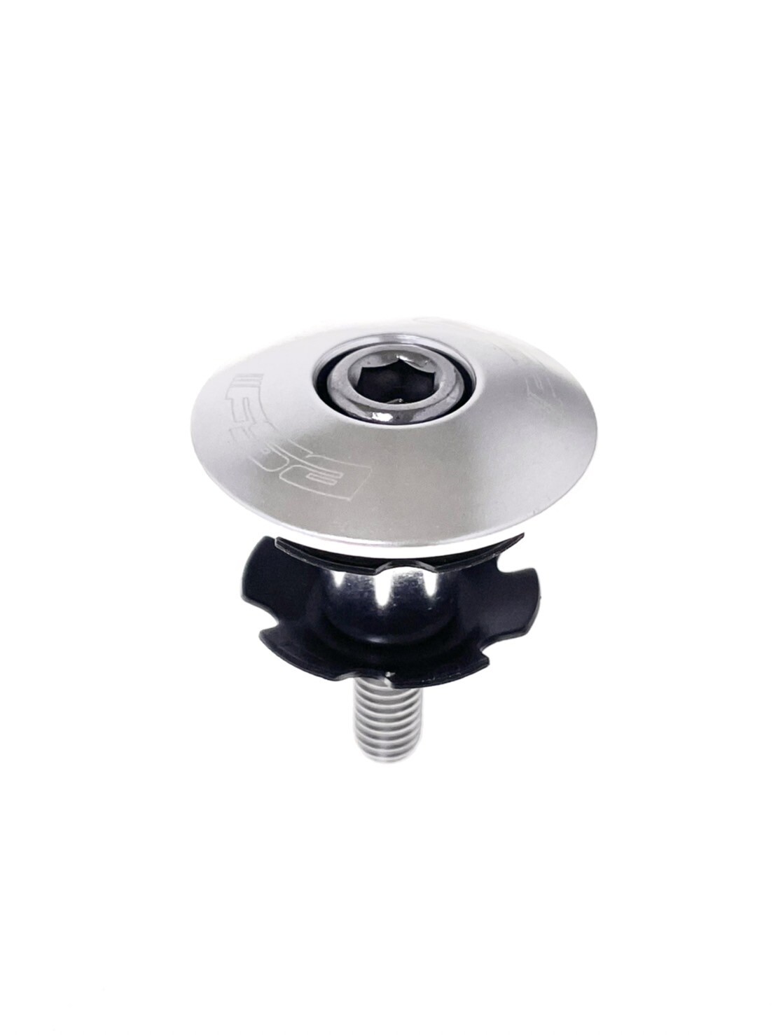 FSA Bicycle Headset Star Nut & Top Cap Set 1"  TH-375-1 Silver