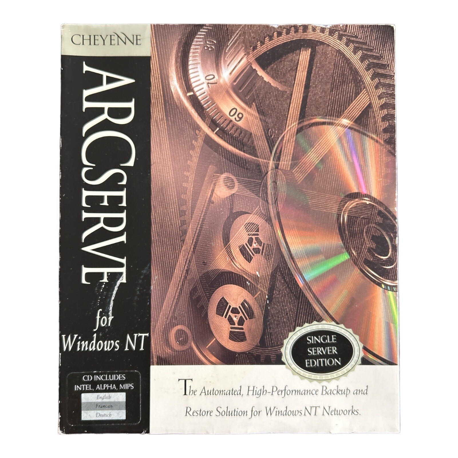 Cheyenne ARCserve for Windows NT Single Server Edition