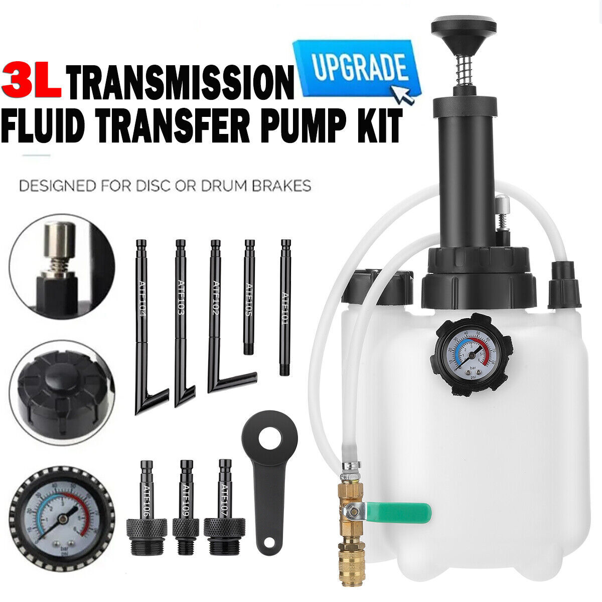 Manual Transmission Tool Fluid Oil Filling Filler System Fluid Transfer Set 3L