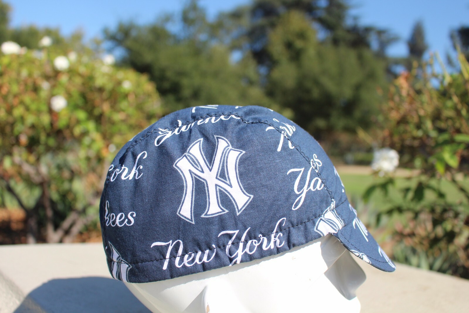 CYCLING CAP NEW YORK YANKEES   HANDMADE IN USA   S M L