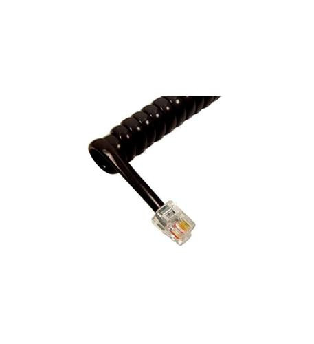 One (1) Samsung Prostar 824 Black 12 Foot Telephone Handset Coil Cord, New