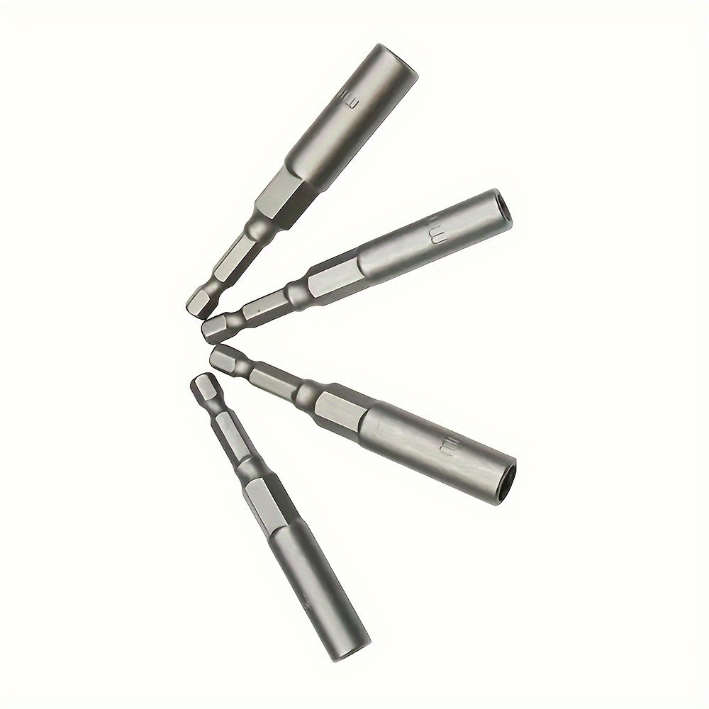 Hex Socket Drill Bit Set - 1/4'' Hex Drive for Bolts & Nuts, Multiple Sizes
