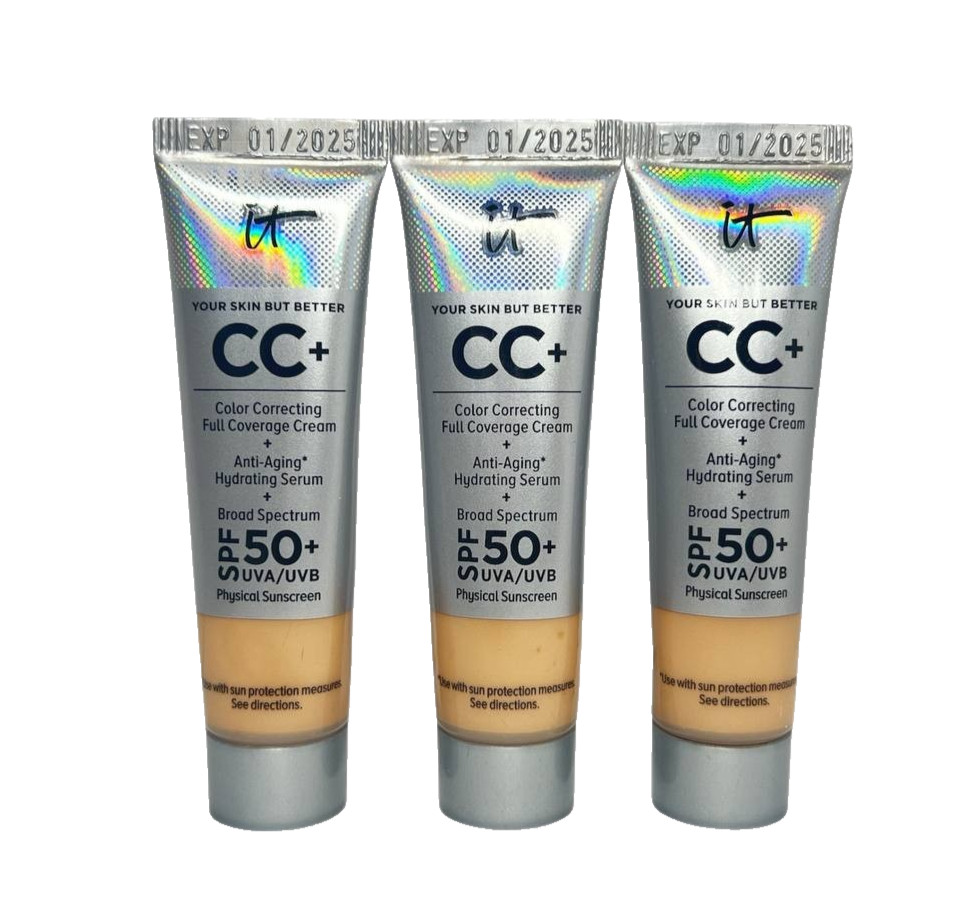 IT Cosmetics Your Skin But Better CC+ Cream SPF 50+ – Lot of 3