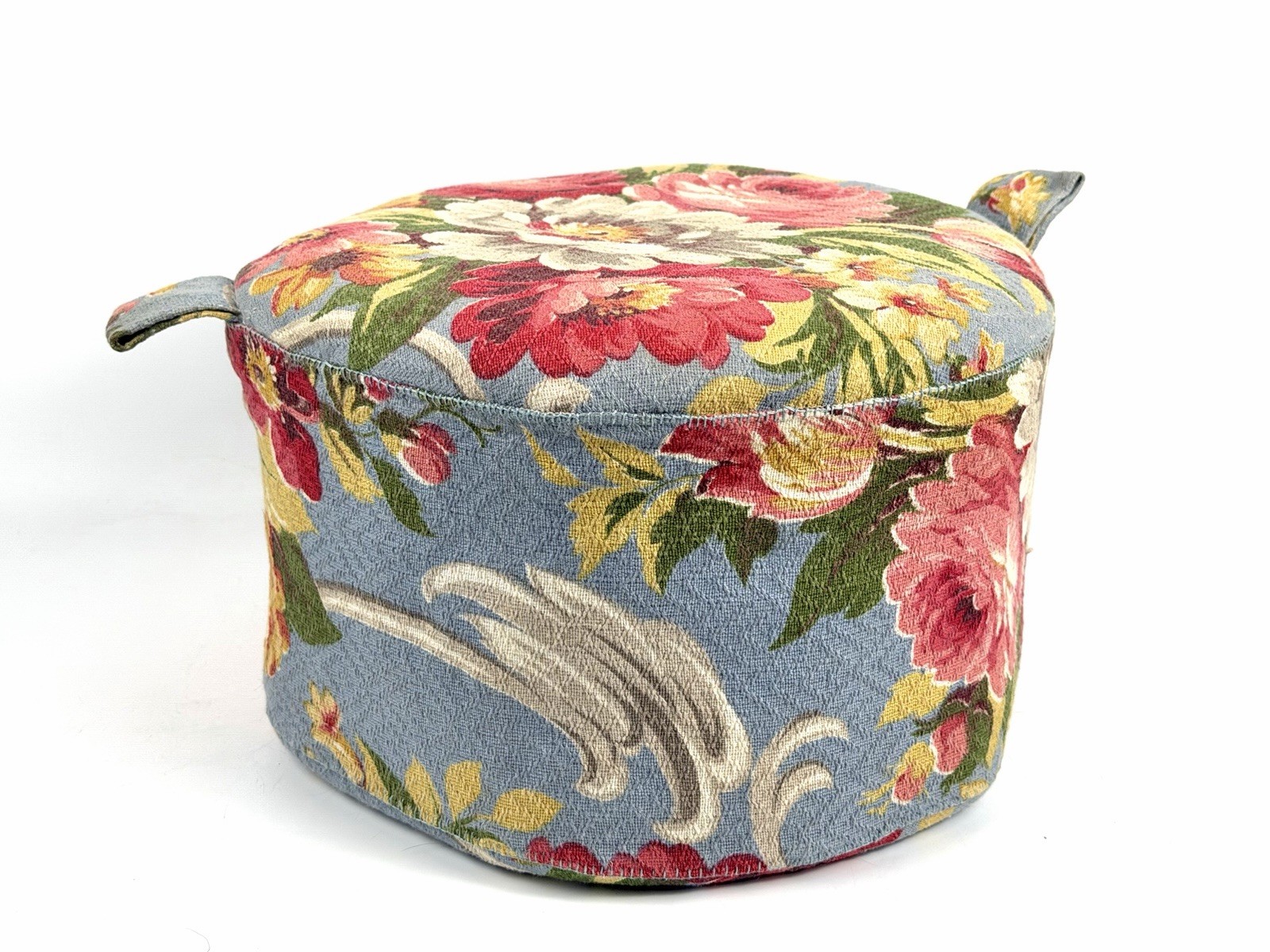 VTG Granny Foot Stool Floral Cottagecore Ottoman Small