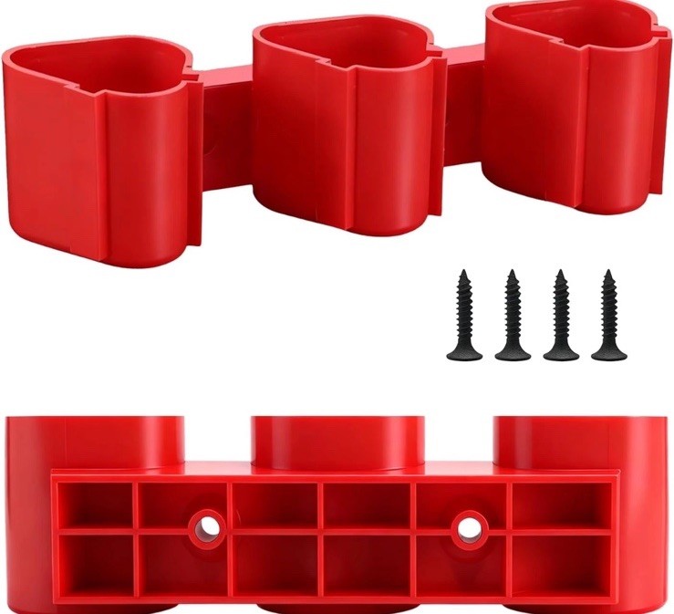 For Milwaukee M12 Battery Holder Wall Mount Storage Case Accessories