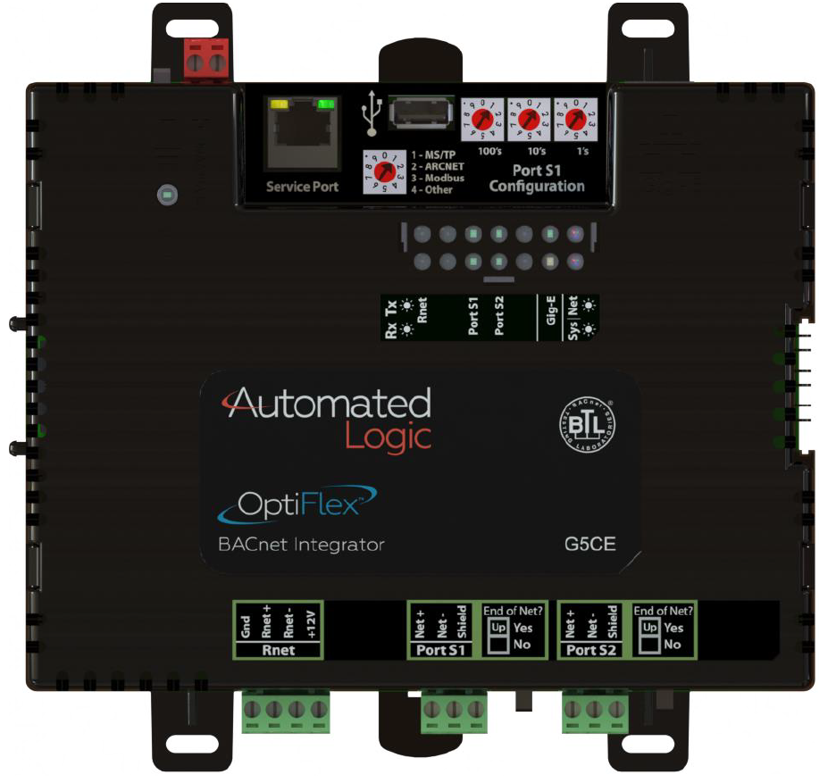 ALC Automated Logic OptiFlex™ BACnet Integrator (G5CE) Arc Net Supported
