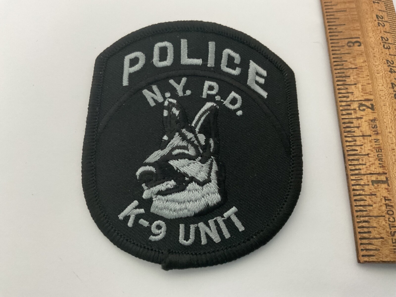 NYPD Police K-9 Unit collectable patch  full size new