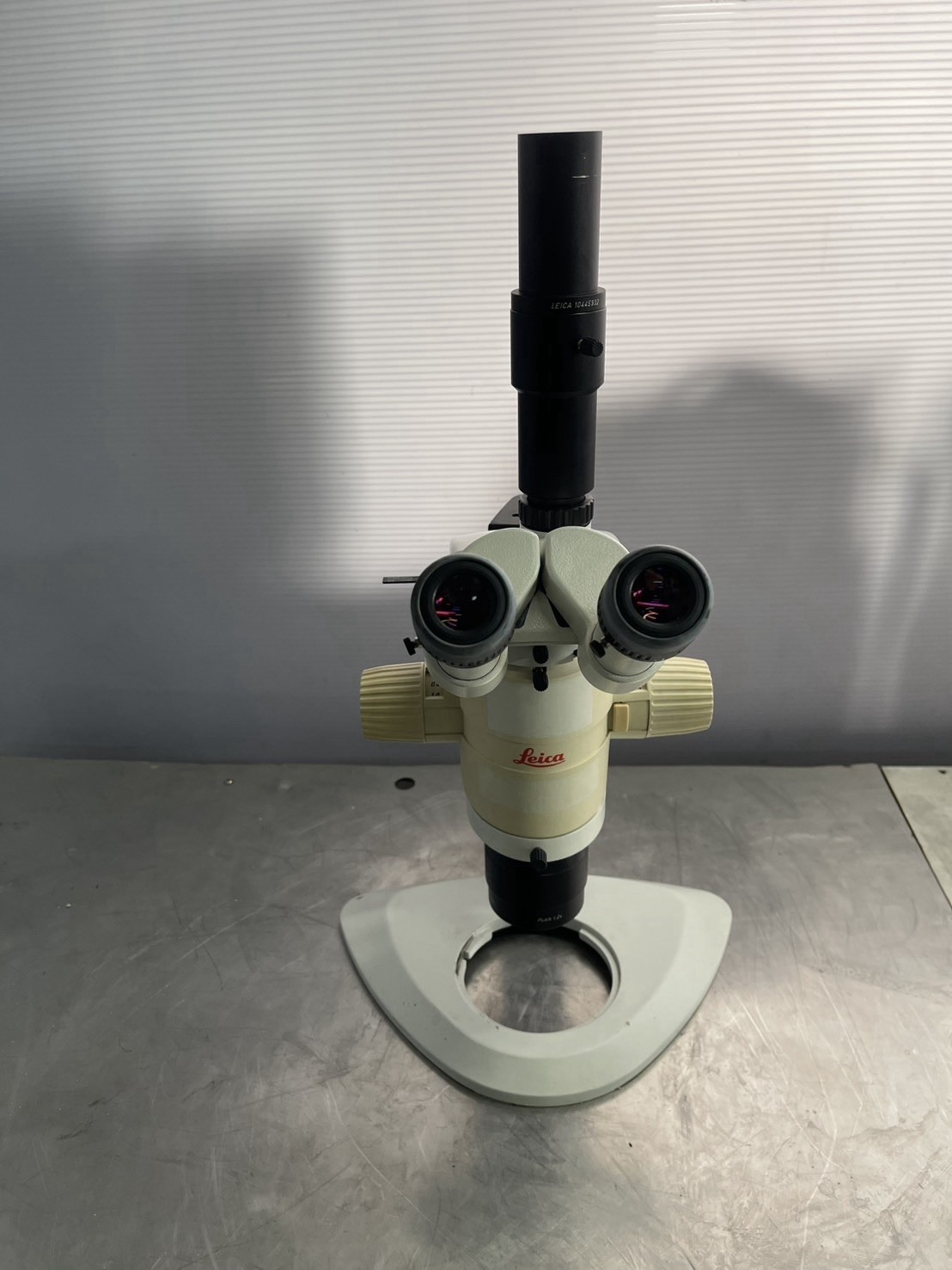 Leica MZ12.5 Trinocular Stereo Zoom Microscope w/ Plan 1.0X Stand