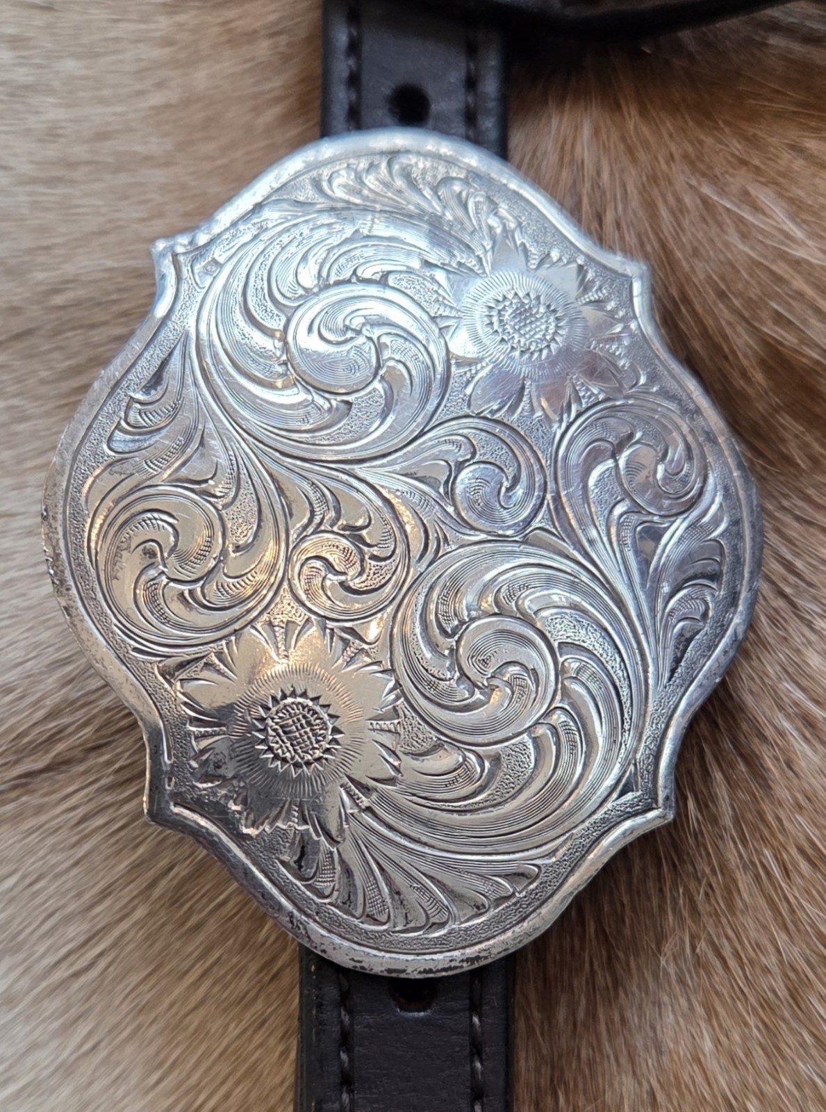 "MSI" VTG STERLING SILVER STATEMENT SHOW HEADSTALL EAR BIT CLIP BRIDLE