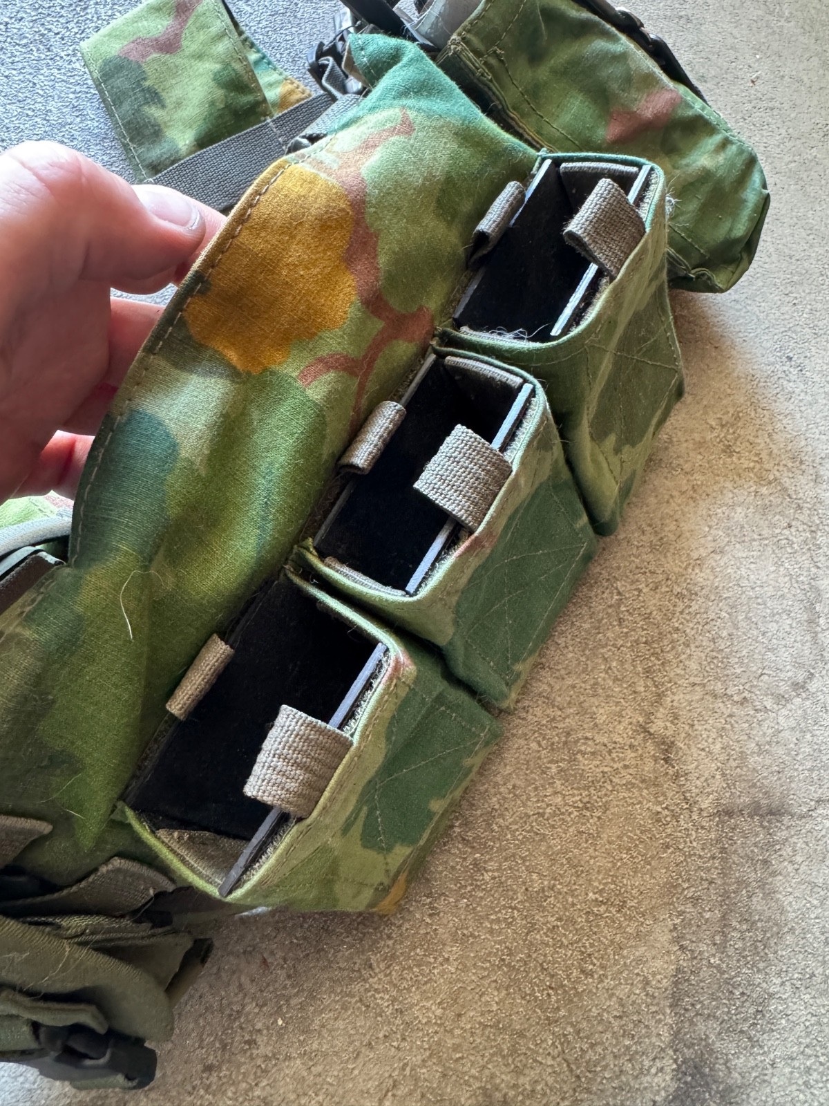 Custom Mitchell Pattern Camouflage Chest Rig and Boonie Hat