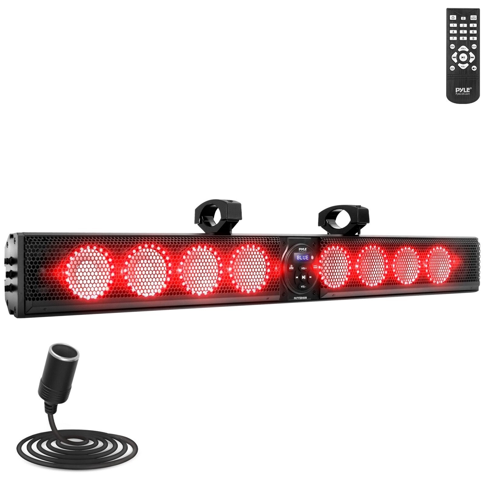 Pyle 46 Wide Aluminum Alloy Sound Bar Speaker System, 8 x 30 Watts w/ Remote