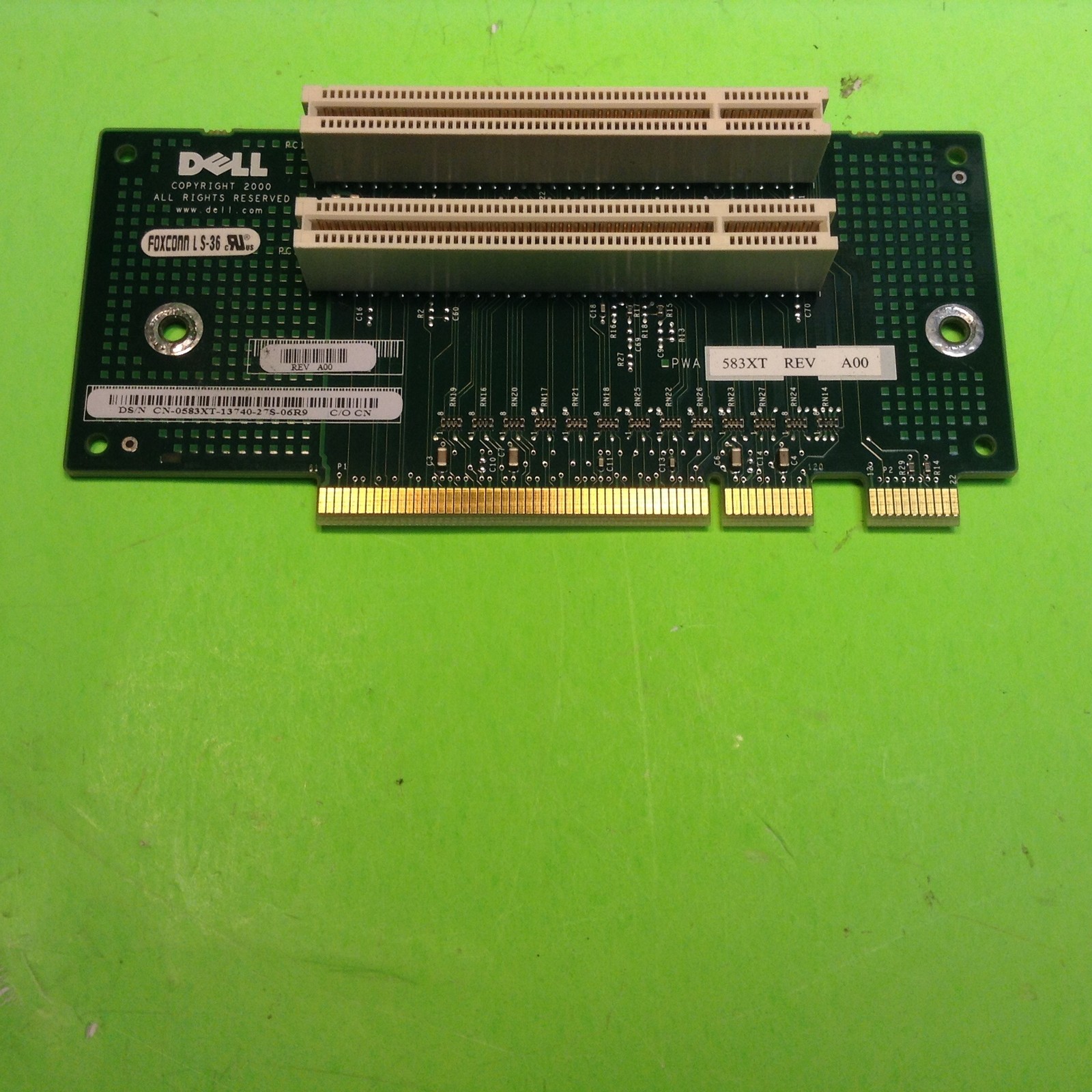 Dell Dimension 4500S PC Computer 2 Slot Riser Card Daughter Board CN-0583XT