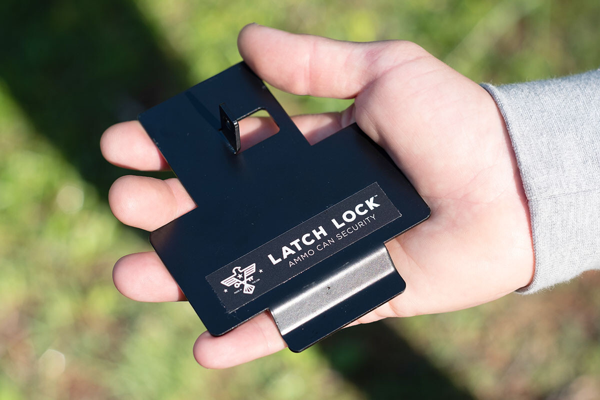 LATCH LOCK ammo can security locking device (With Lock) for .50 cal and Fat 50