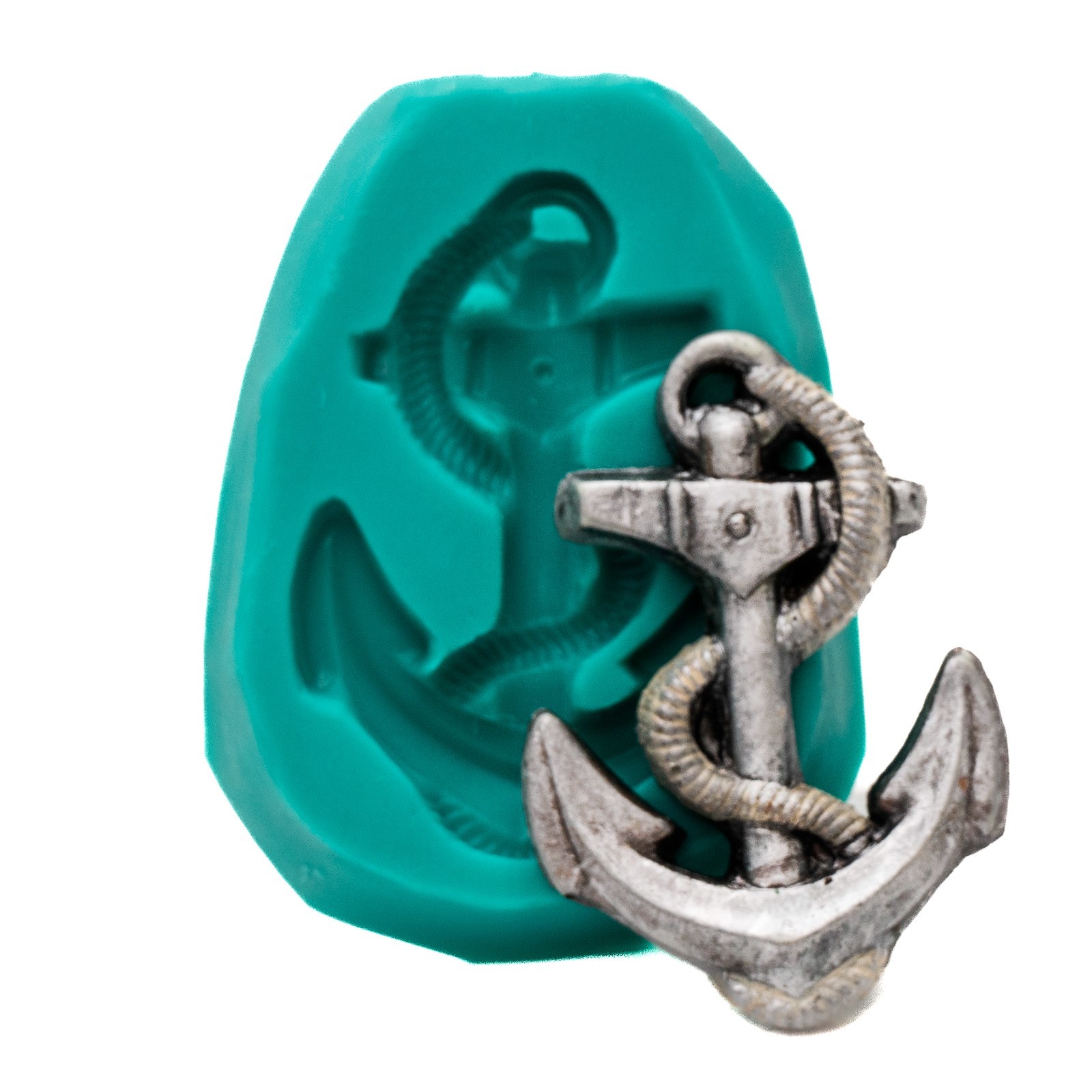 Silicone Mold Anchor Nautical Food Safe Fondant Chocolate Resin Clay Mold (877)