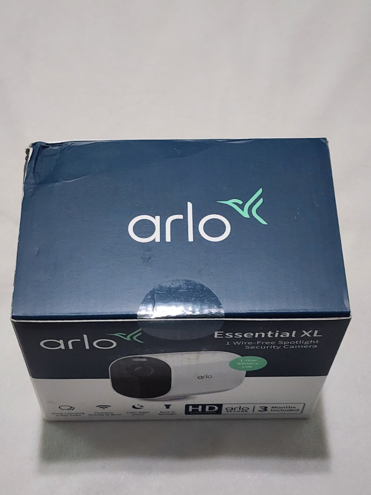 Arlo Wirefree Essential XL Spotlight Security Camera New Sealed
