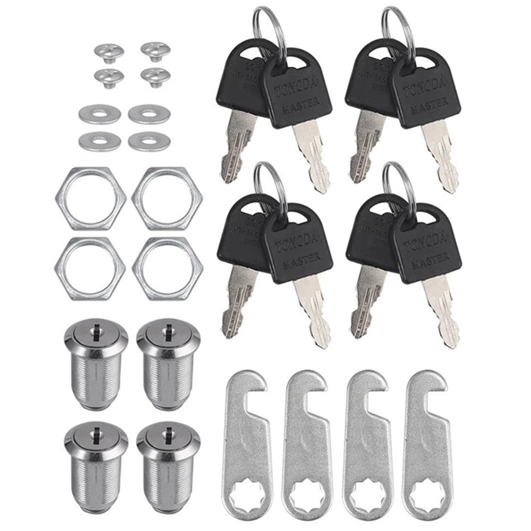 16/20/25/30mm Cam LOCK For Door Filing Cabinet Mailbox Drawer Locker+2Key Tool