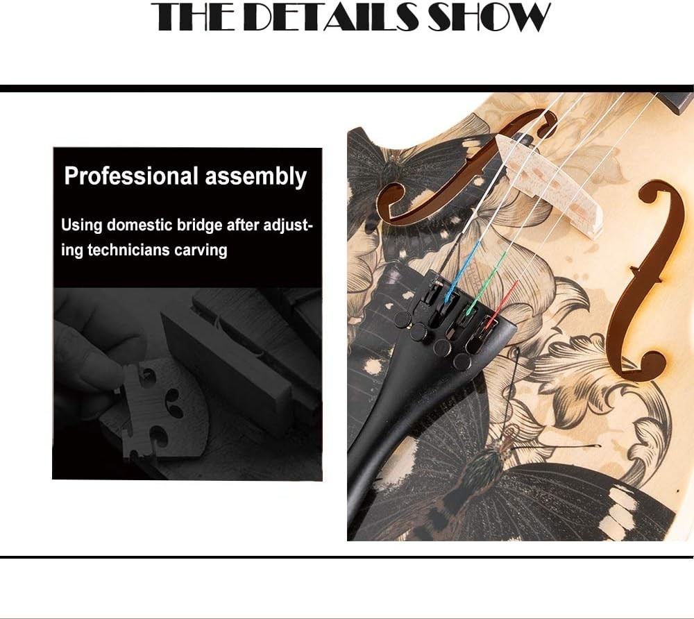 Distinctive Artistic Violin Set Designed for Beginners/Students/adults with.....