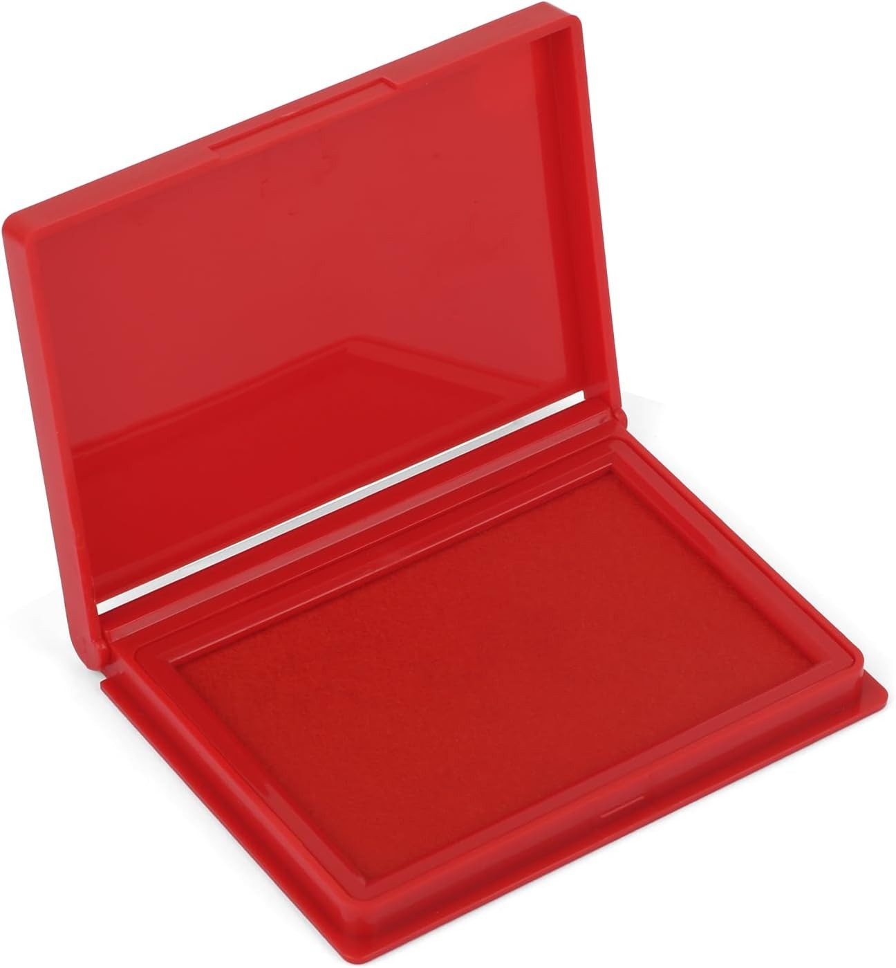 Red Stamp Pad, 4 x 2.5 Inch Premium Quality Ink Pad for Stamps, All-Purpose Felt