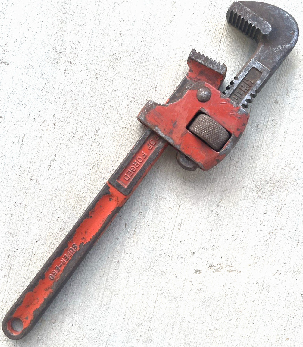 Industrial Super E60 Pipe Wrench Spain 14 In Heavy Duty Used Plumbing Tool E 60