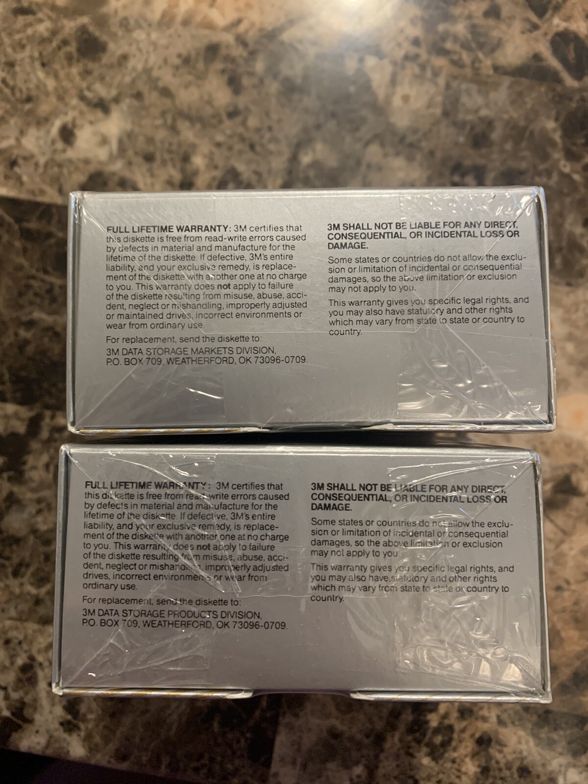 Set Of 2- 3M Imation Diskettes 3.5” 10 per package Double Sided High Density