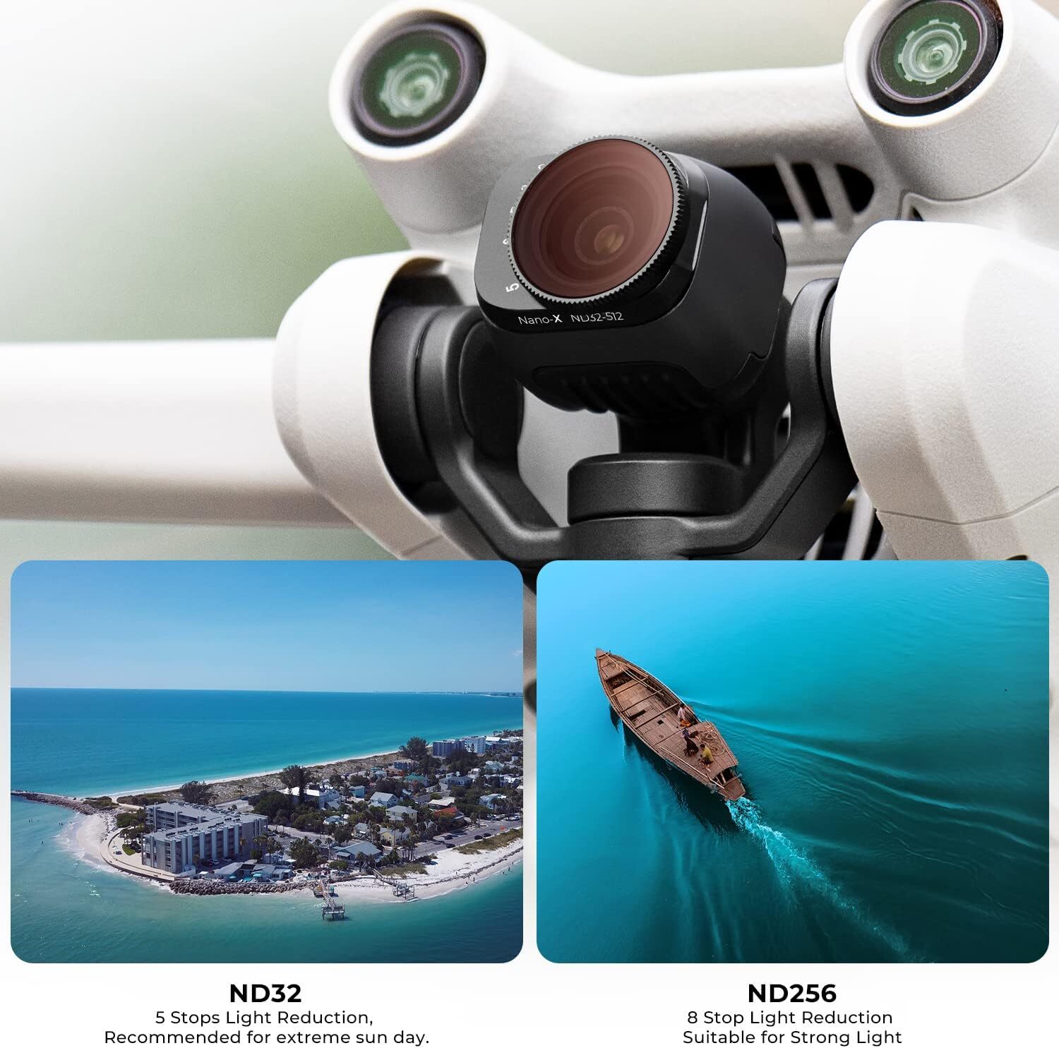 K&F Concept Mini 3/Mini 3 Pro Circular Polarizers Filter Compatible with DJI