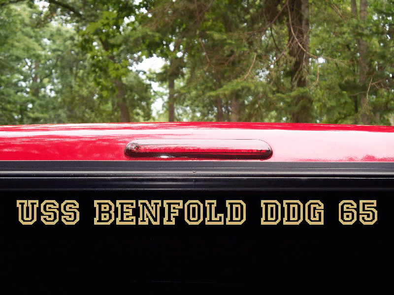 USS BENFOLD DDG 65 Decal US NAVY Military USN S01
